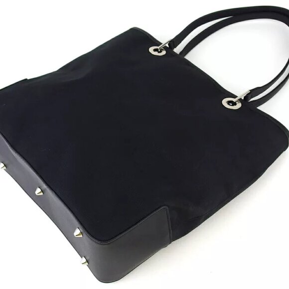 pierre cardin tote bag P motif pattern canvas Authentic Used L3542 - Picture 3 of 9